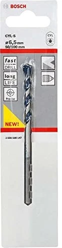 Bosch Professional CYL-5 Betonbohrer, 6.5x50x100mm, 1 Stück