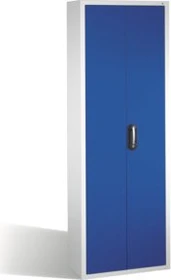 C+P Möbelsysteme S10043 Serie 13 Werkstattschrank lichtgrau/enzianblau