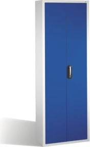 C+P Möbelsysteme S10043 Serie 13 Werkstattschrank lichtgrau/enzianblau
