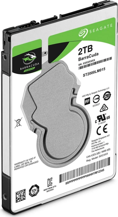 Seagate BarraCuda Compute 2TB, 512e / 2.5" / SATA 6Gb/s