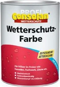 Consolan Wetterschutz-Farbe außen schwedenrot, 750ml