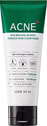 Some by Mi AHA BHA PHA 30 Days Miracle Acne Clear Foam, 100ml