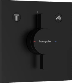 Hansgrohe DuoTurn E Thermostat mit 2 Ventilen mattschwarz