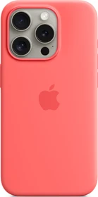 Apple Silikon Case mit MagSafe für iPhone 15 Pro Guave