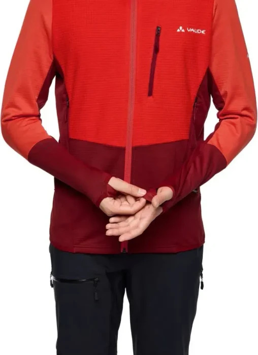 Vaude Monviso Hooded Grid Fleece Funktionsjacke carmine (Herren)