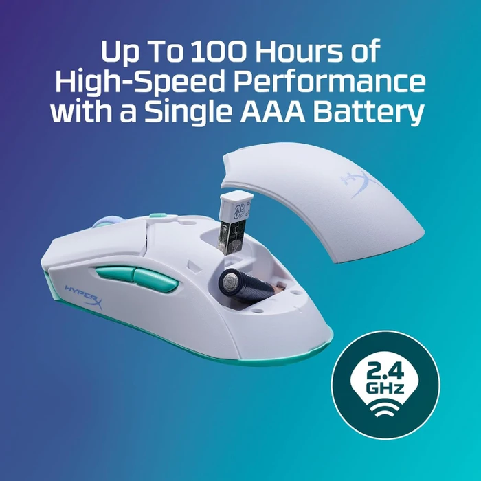 HP HyperX Pulsefire Haste 2 Core Wireless weiß, USB/Bluetooth