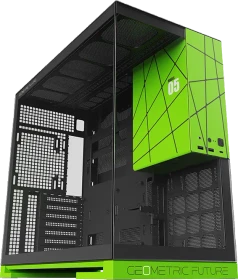 Geometric Future Model 5 Black/Green, Glasfenster