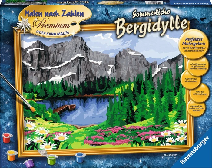 Ravensburger Malen nach Zahlen Sommerliche Bergidylle