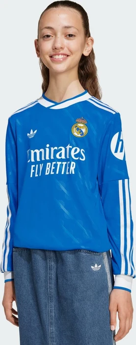 adidas Real Madrid 2025/2026 Ausweichtrikot langarm (Junior)