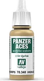 Vallejo Panzer Aces 040 highlight afrikakorps, 17ml