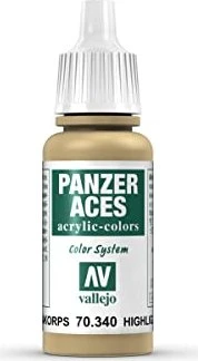 Vallejo Panzer Aces 040 highlight afrikakorps, 17ml