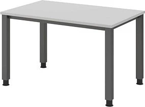 Hammerbacher Ergonomic Plus Q-Serie VQS12/5 Schreibtisch 120x80cm grau/silber
