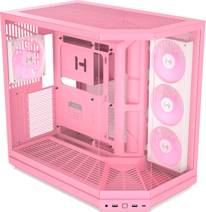 Hyte Y50 Strawberry Milk, rosa, Glasfenster