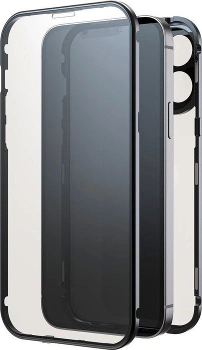 Black Rock 360° Glass Case für Apple iPhone 15 Pro Max transparent/schwarz