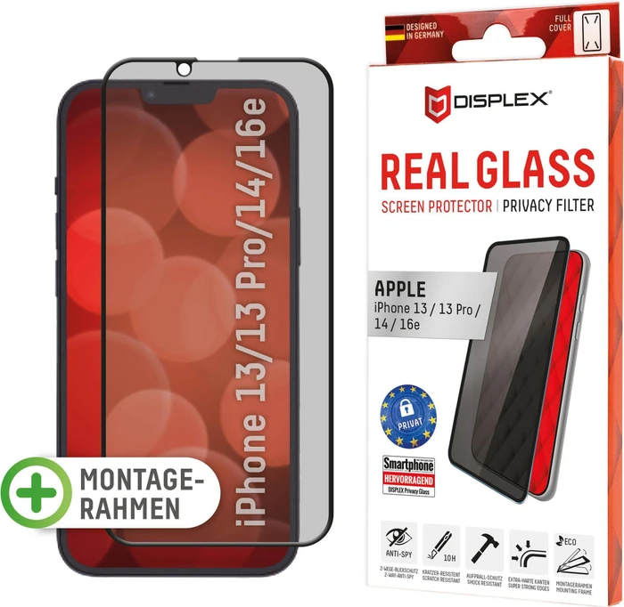 Displex Real Glass Full Cover Privacy für Apple iPhone 14
