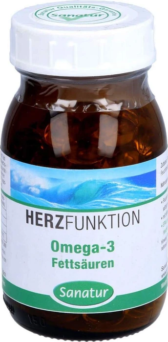 Sanatur Omega-3 Fischöl Kapseln, 120 Stück