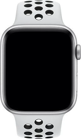 Apple Nike Sportarmband S/M und M/L für Apple Watch 44mm Platinum/schwarz