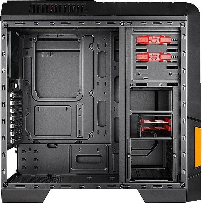 Cooltek GT-04 orange, Acrylfenster
