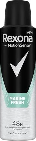 Rexona MEN MotionSense Stay Fresh Marine Deodorant Spray, 150ml