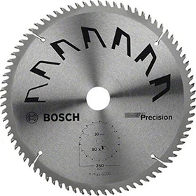 Bosch DIY Precision Kreissägeblatt 80Z, 250x3.2x30mm, 1 Stück