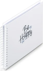 Hama Spiralalbum 28x24, 50 weiße Seiten, Good Things Happy