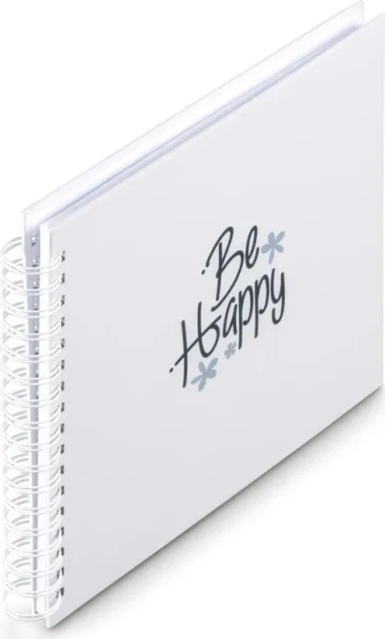 Hama Spiralalbum 28x24, 50 weiße Seiten, Good Things Happy