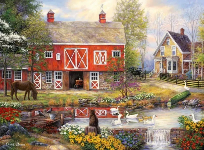 Grafika Chuck Pinson - Reflections On Country Living
