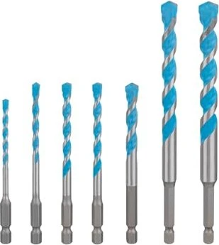 Bosch Professional EXPERT HEX-9 MultiConstruction Mehrzweckbohrer-Sortiment, 7-tlg.