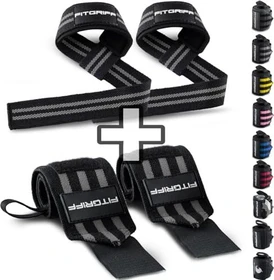 Fitgriff Standard gepolstert Zughilfe schwarz/grau