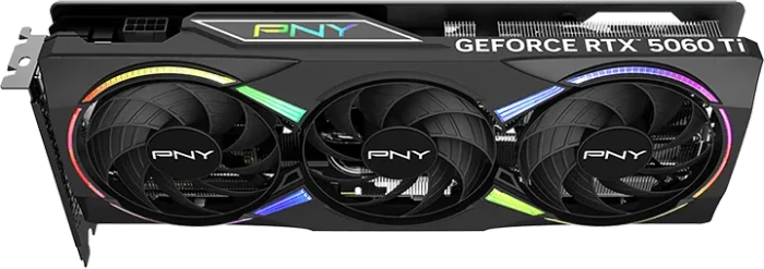PNY GeForce RTX 5060 Ti Epic-X RGB Overclocked Triple Fan, 8GB GDDR7, HDMI, 3x DP