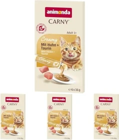 animonda Carny Creamy, mit Huhn und Taurin, 90g (6x 15g)