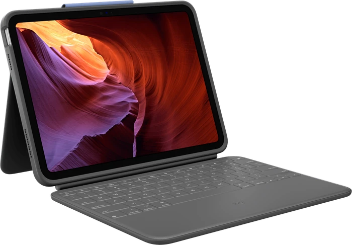 Logitech Rugged Folio für iPad 10, grau, DE