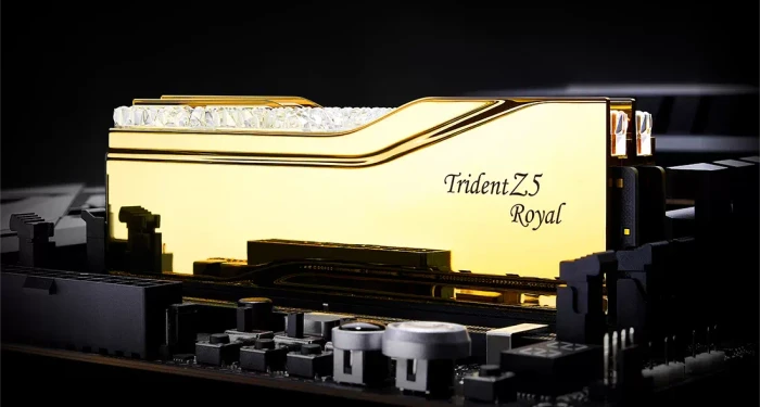 G.Skill Trident Z5 Royal RGB Gold UDIMM 32GB Kit, DDR5-6000, CL28-36-36-96