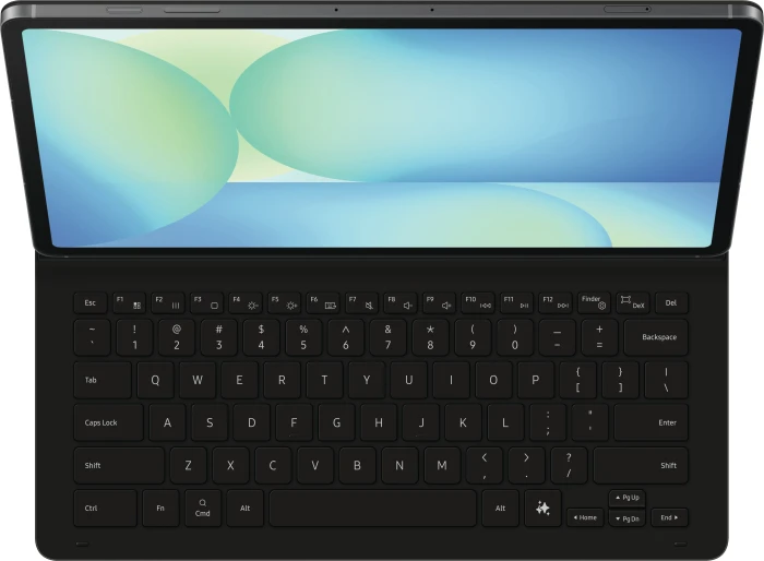 Samsung EF-DX620 Book Cover Keyboard Slim mit AI-Taste für Galaxy Tab S10 FE+, schwarz, DE