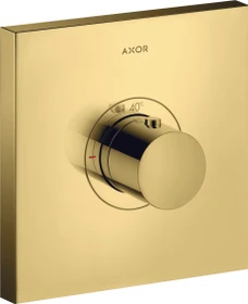 Hansgrohe Axor ShowerSelect eckig Thermostat polished gold optic