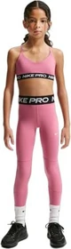 Nike Pro Dri-FIT Hose lang peony/black/white (Junior)