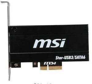 MSI Star-USB3/SATA6, 2x USB-A 3.0/2x SATA 6Gb/s, PCIe 2.0 x4