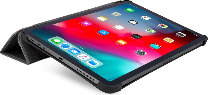 Decoded Leder Slim Cover für iPad 10.9" 2022, schwarz