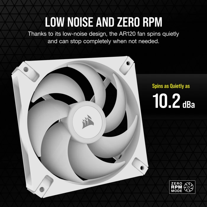 Corsair AR Series iCUE AR120 Digital RGB, weiß, LED-Steuerung, 120mm
