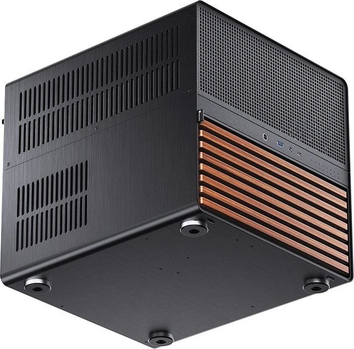 Jonsbo N5 Black, schwarz/braun
