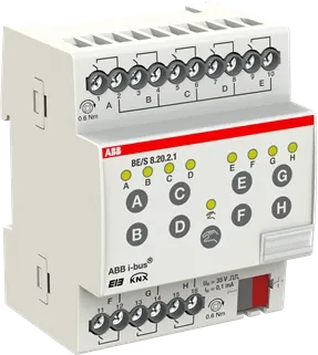 ABB BE/S8.20.2.1 KNX Binäreingang 8-fach, 20V, 4TE REG