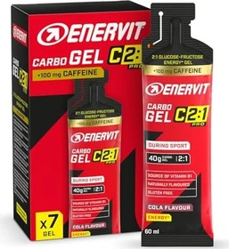 Enervit C2:1 Pro Carbo Gel Cola Caffeine 420ml (7x 60ml)