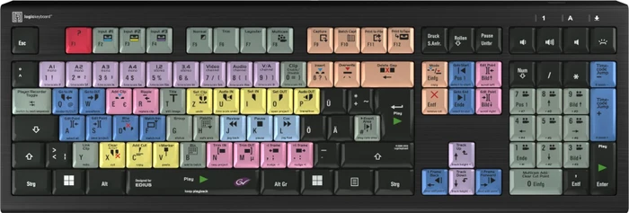 LogicKeyboard Astra 2 Grass Valley EDIUS PC, USB, DE