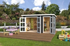 Lasita Maja Zambezi XL Gartenhaus carbongrau