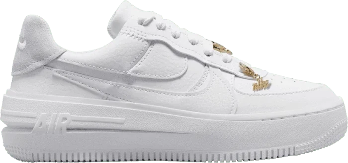 Nike Air Force 1 Low PLT.AF.ORM white/metallic gold/summit white (Damen)