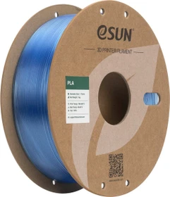 eSUN PLA Clear, Translucent Blue, Spule, 1.00kg