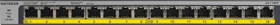 Netgear ProSAFE GS116 Desktop Gigabit Switch, 16x RJ-45, 76W PoE+ (GS116LP-100)