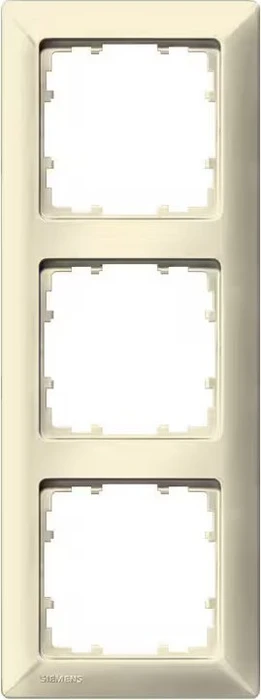 Siemens DELTA line Rahmen 3-Fach, 222x80mm, elektroweiß