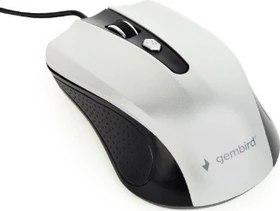 Gembird Optical Mouse 4B-01 schwarz/silber, USB (MUS-4B-01-BS)