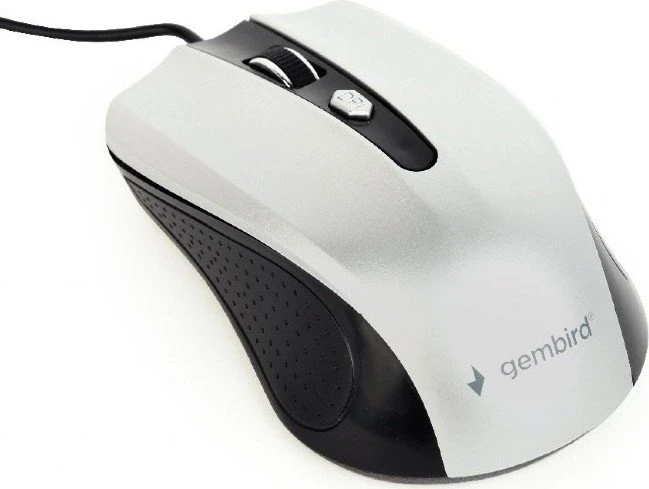 Gembird Optical Mouse 4B-01 schwarz/silber, USB